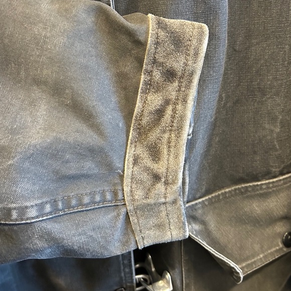 50's Vintage Janesville Fireman Coat Hornbuckle Jacket Black Fire Coat - Picture 6 of 16